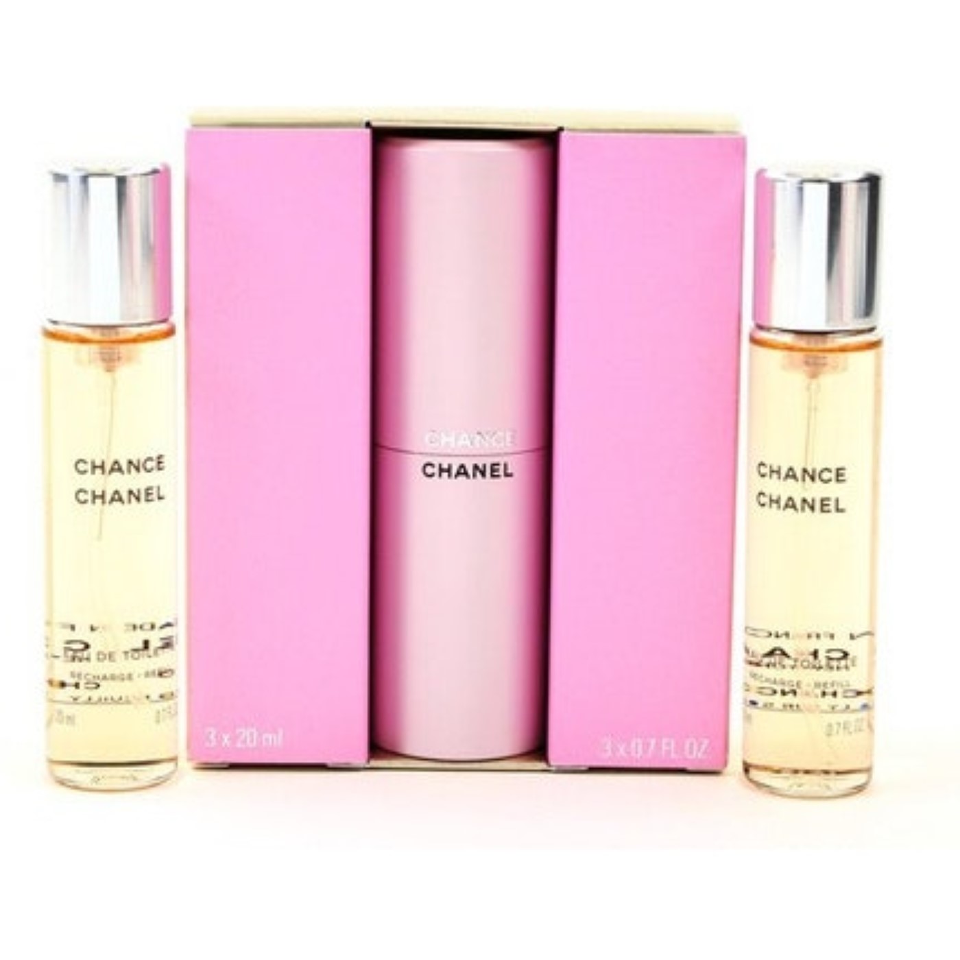 Chanel Chance Eau de Toilette Twist and Spray 3 x 20 ml mit Zerstäuber